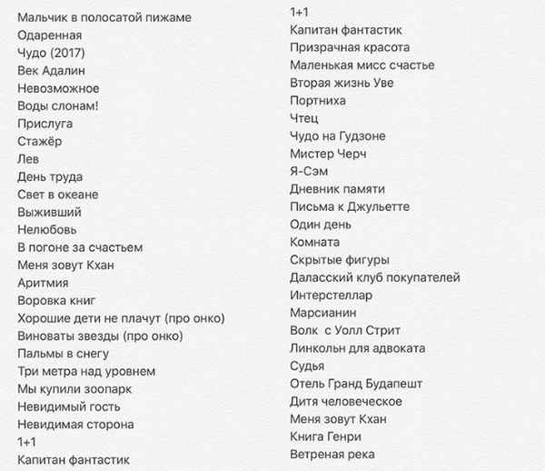 Список фильмов, которые стоит посмотреть каждому хоть один раз